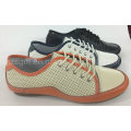 Moda leve Lace-up Brogue Mulher Casual Shoes